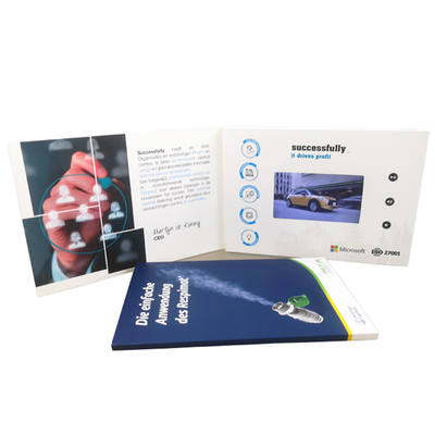 480 x 272 Resolução LCD Video Book para promoção de negócios e alta memória para exposição máxima
