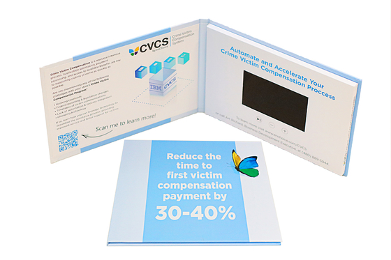 Publicidade Vídeo Brochura Mailer Formato de música APE LCD Vídeo Cartões de Saudação OEM Certificado ROHS