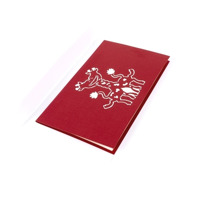 PNF do OEM 3D acima de Valentine Cards, certificados do FCC da impressão deslocada do cartão 3D