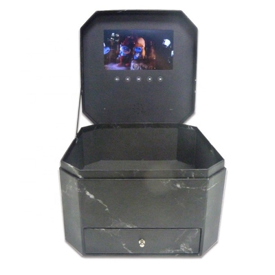 Caixa de presente video 7inch Autoplaying do painel LCD do ODM USB para o negócio de propaganda